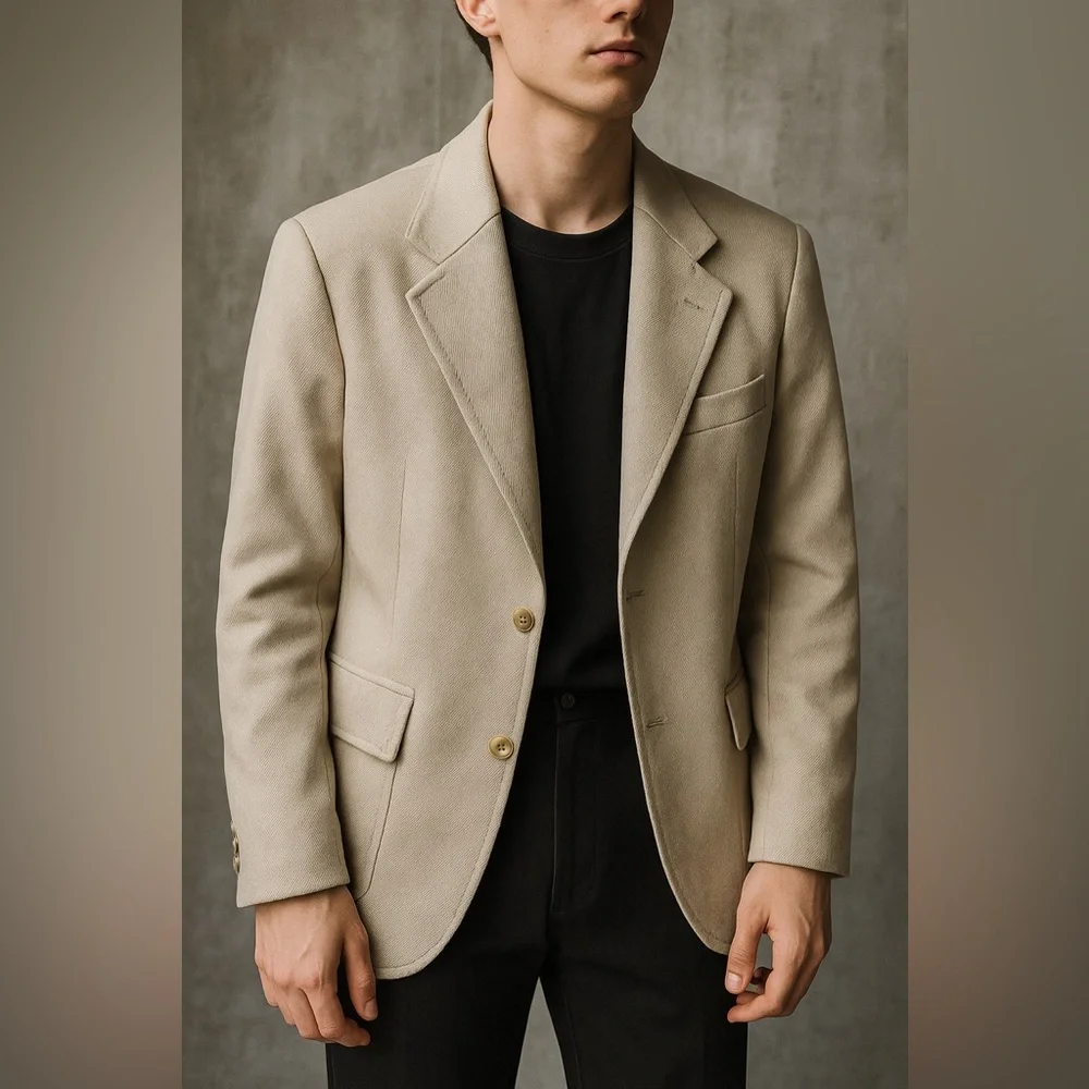 Vintage Nino Cerruti Beige Sport Coat – Society Brand Ltd 1970s Tailored‎